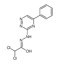 2,2-dichloro-N'-(5-phenyl-1,2,4-triazin-3-yl)acetohydrazide Structure