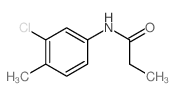 Propanamide,N-(3-chloro-4-methylphenyl)- structure