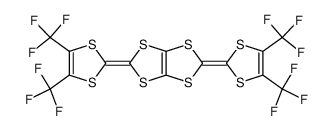 2,5-bis{4,5-bis(trifluoromethyl)-1,3-dithiol-2-ylidene}-{1,3}dithiolo{4,5-d}-1,3-dithiol Structure