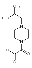 (4-异丁基-哌嗪-1-基)-氧-乙酸结构式