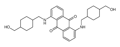 1,5-Bis[[[4-(hydroxymethyl)cyclohexyl]methyl]amino]-9,10-anthracenedione结构式