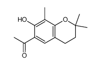 6-acetyl-3,4-dihydro-7-hydroxy-2,2,8-trimethyl-2H-1-benzopyran Structure