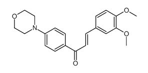 3-(3,4-dimethoxyphenyl)-1-(4-morpholin-4-ylphenyl)prop-2-en-1-one结构式