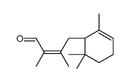 2,3-Dimethyl-4-(2,6,6-trimethyl-2-cyclohexen-1-yl)-2-butenal Structure