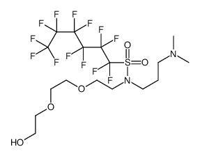 N-(3-dimethylaminopropyl)-1,1,2,2,3,3,4,4,5,5,6,6,6-tridecafluoro-N-[2-[2-(2-hydroxyethoxy)ethoxy]ethyl]hexane-1-sulfonamide Structure