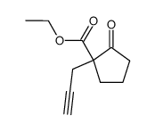 2-oxo-1-prop-2-ynylcyclopentanecarboxylic acid ethyl ester结构式