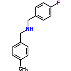 N-(4-Fluorobenzyl)-4-Methylbenzylamine结构式