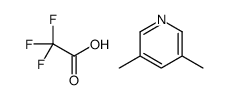 3,5-dimethylpyridine,2,2,2-trifluoroacetic acid Structure