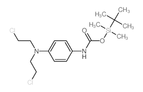 (dimethyl-tert-butyl-silyl) N-[4-[bis(2-chloroethyl)amino]phenyl]carbamate结构式