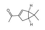 Ethanone, 1-(6,6-dimethylbicyclo[3.1.0]hex-2-en-3-yl)-, (1R-cis)- (9CI)结构式