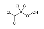 1,1,2,2-tetrachloro-1-hydroperoxyethane结构式