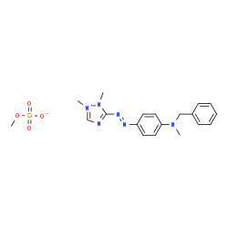 3-[[4-[benzylmethylamino]phenyl]azo]-1,2-dimethyl-1H-1,2,4-triazolium methyl sulphate picture