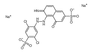 6-amino-5-[(2,5-dichloro-4-sulphophenyl)azo]-4-hydroxynaphthalene-2-sulphonic acid, sodium salt结构式