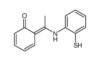 6-[1-(2-sulfanylanilino)ethylidene]cyclohexa-2,4-dien-1-one Structure