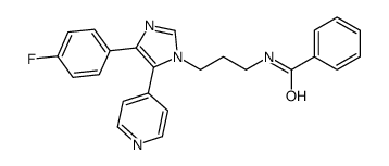 N-{3-[4-(4-Fluorophenyl)-5-(4-pyridinyl)-1H-imidazol-1-yl]propyl} benzamide Structure