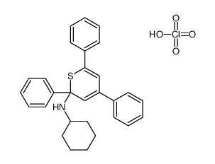 N-cyclohexyl-2,4,6-triphenylthiopyran-2-amine,perchloric acid Structure