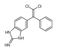 6-(2,2-dichloro-1-phenylethenyl)-1H-benzimidazol-2-amine Structure