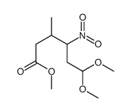 methyl 6,6-dimethoxy-3-methyl-4-nitrohexanoate结构式