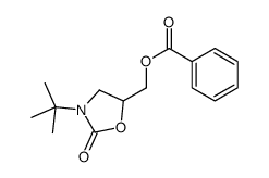 (3-tert-butyl-2-oxo-1,3-oxazolidin-5-yl)methyl benzoate结构式