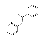 (+)-(R)-1-Phenyl ethyl 2-pyridyl sulfide结构式