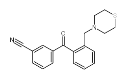 3'-CYANO-2-THIOMORPHOLINOMETHYL BENZOPHENONE结构式