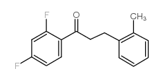 2',4'-DIFLUORO-3-(2-METHYLPHENYL)PROPIOPHENONE Structure