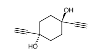 trans-1,4-Diethynylcyclohexane-1,4-diol Structure