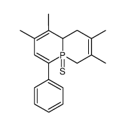 2,3,7,8-tetramethyl-5-phenyl-1,4-dihydro-4a-phospha-naphthalene-4a(8a-H)-thione结构式