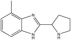 4-METHYL-2-PYRROLIDIN-2-YL-1H-BENZIMIDAZOLE结构式