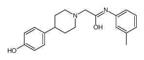 2-[4-(4-hydroxyphenyl)piperidin-1-yl]-N-(3-methylphenyl)acetamide Structure