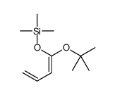 trimethyl-[1-[(2-methylpropan-2-yl)oxy]buta-1,3-dienoxy]silane结构式