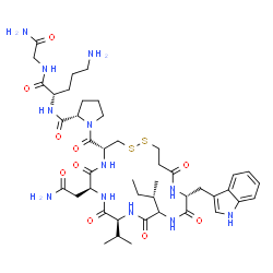 1-deamino-2-Trp-4-Val-8-Orn-OT Structure