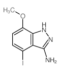 4-Iodo-7-methoxy-1H-indazol-3-ylamine结构式