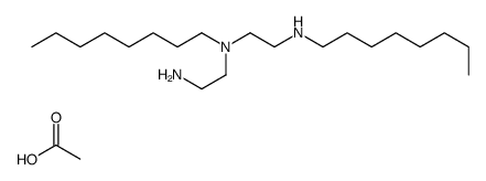 N-(2-aminoethyl)-N,N'-dioctylethylenediamine acetate Structure