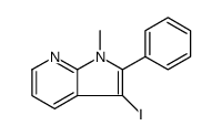 3-IODO-1-METHYL-2-PHENYL-1H-PYRROLO[2,3-B]PYRIDINE Structure