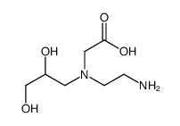 2-[2-aminoethyl(2,3-dihydroxypropyl)amino]acetic acid结构式