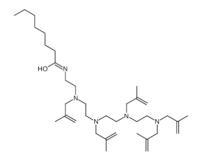 N-[14-methyl-3,6,9,12-tetrakis(2-methylallyl)-3,6,9,12-tetraazapentadec-14-en-1-yl]octanamide Structure