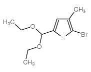 2-溴-5-(二乙氧基甲基)-3-甲基噻吩结构式