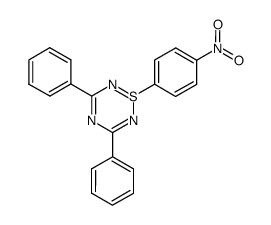 1-(4-nitro-phenyl)-3,5-diphenyl-1λ4-[1,2,4,6]thiatriazine Structure