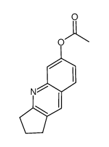 6-acetoxy-2,3-dihydro-1H-cyclopenta[b]quinoline Structure