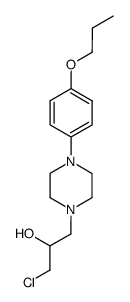 1-chloro-3-(4-(4-propoxyphenyl)piperazin-1-yl)propan-2-ol结构式