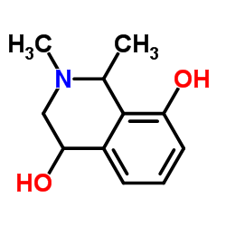 1,2-Dimethyl-1,2,3,4-tetrahydro-4,8-isoquinolinediol结构式