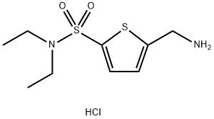 5-(AMINOMETHYL)-N,N-DIETHYLTHIOPHENE-2-SULFONAMIDE HYDROCHLORIDE Structure