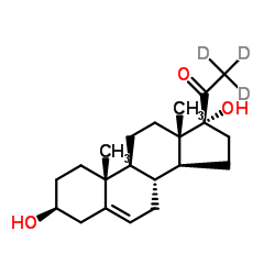 17a-Hydroxypregnenolone-d3 structure