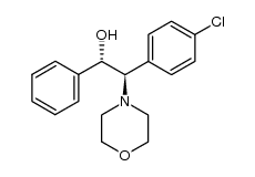 erythro-2-morpholino-2-(4-chlorophenyl)-1-phenylethanol结构式