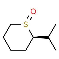 2H-Thiopyran,tetrahydro-2-(1-methylethyl)-,1-oxide,cis-(9CI) structure