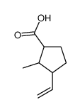 Cyclopentanecarboxylic acid, 3-ethenyl-2-methyl- Structure