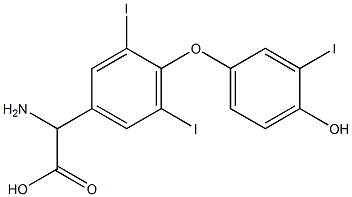 Be-nzenacetic acid,a-aMino-4-(4-hydroxy-3-iodophenoxy)-3,5-diiodo-结构式