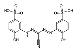 1,5-di(2-hydroxyl-5-sulfophenyl)-3-cyanoformazan structure