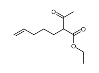 ethyl 2-acetyl-6-heptenoate结构式